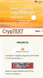 Mobile Screenshot of cryptexttranslation.com