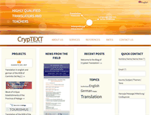 Tablet Screenshot of cryptexttranslation.com